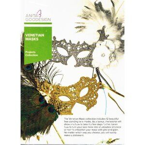 Anita Goodesign Venetian Masks Project Collection Embroidery CD Includes 12 Desi